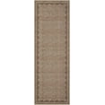 thumbnail image 4 of Scalloped Runner Rug 2'x6' for Hallway & Bathroom - Non Slip, Machine Washable Soft Carpet - Kitchen, Bedroom, Nursery Floor Mat (Coffee), 4 of 7
