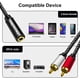 thumbnail image 3 of Cable adaptador de audio Yeung Qee de 3,5 mm hembra a 2 RCA macho de 5 m, 3 of 6