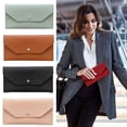 thumbnail image 5 of Portable Cash Waterproof PU Leather Wear-resistant Male Female Money Pouch Holder Cash Envelope Wallet Credit Card Holoder Money Binder Organizer GREEN, 5 of 8