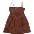 thumbnail image 2 of Mini vestido sólido Danielle Bernstein para mujer, marrón, 2, 2 of 2