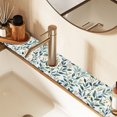 thumbnail image 2 of Yayeee Faucet Mat for Kitchen Sink 14.7" Diatomite Long Splash Guard Pad, Darker Leafy Pattern, 2 of 7