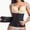Black, variant on Women's Underbust Latex Sport Girdle Waist Trainer Hourglass Body Lower Belly Shaper Women's Waist Cincher