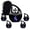 Black Guitar Urns-7, variant on MUKTIVE White Electric Guitar Urns for Human Ashes Adult Women & Men, Combo Sets Funeral Urn for Human Ashes Adult, Cremation (1 Large 10 ", 4 Keepsake 3 ")