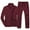 Wine, variant on Men's Tracksuits 2 Pieces Set Long Sleeve Causal Full Zip Hiking Jogging Gym Sports Sweatsuit for Men 2 Piece Outfits Wine L