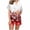 Red 1, variant on HUJlwoi Women's Christmas Pajamas Matching Sets Print Short Sleeve Button Down Sleep Shirt and Shorts Pj Set Two Piece Outfits