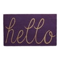 thumbnail image 1 of Design Imports CAMZ12751 Bonjour Paillasson, Violet, 1 of 2