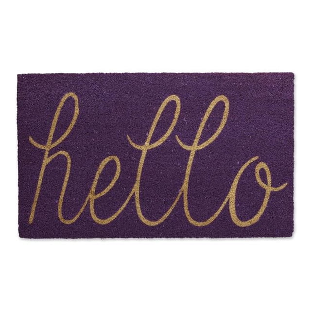 Design Imports CAMZ12751 Bonjour Paillasson, Violet