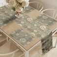 thumbnail image 2 of Ambesonne Abstract Table Runner & Placemats, Circles and Lines, Placemat 4 pcs + Runner 16"x90", Sage Green Brown Blush, 2 of 2