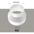 thumbnail image 2 of 2 pcs ABS duct reducer Duct adapter 150 mm to 100 mm Ventilation reduction for air extractor Ventilation duct, 2 of 5