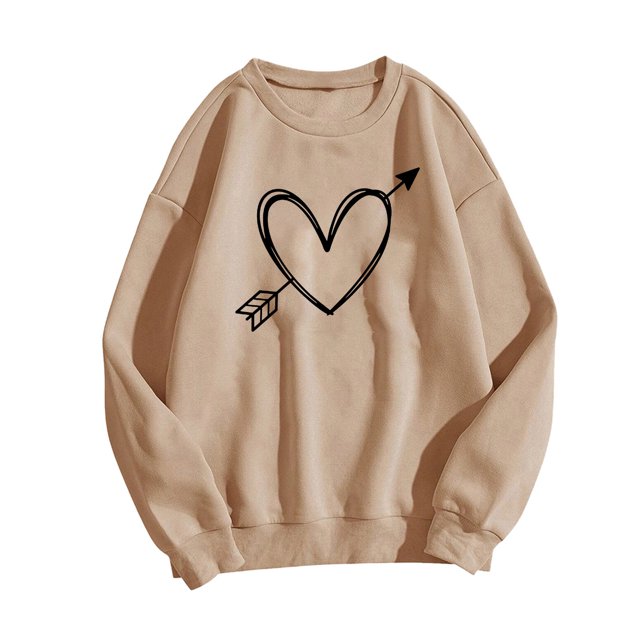 EQWLJWE Chemisiers d'Été à Manches Longues Mode pour Femmes Imprimé Décontracté T-Shirt à Manches Longues à Col Rond Hauts Vêtements d'Automne pour Femmes
