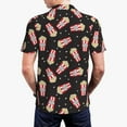 thumbnail image 4 of Balery Popcorn Printed Men’s Short Sleeve Polo Shirt, Midweight Men's Shirt,Golf Polo shirts -3X-Large, 4 of 9