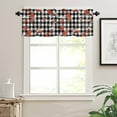 thumbnail image 7 of Christmas Cardinal Bird Kitchen Curtains and Valances Set, Winter Red Birds Black White Plaid Rod Pocket Window Valance Window Curtain Panels for Living Room Bedroom Laundry, 27.5x24in, 3 Pieces, 7 of 7