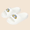thumbnail image 6 of ITSAME Slippers for Girls, Quick-Dry Comfy Anti-Slip Open Toe Summer Bathroom Shower Slippers for Kids White 12-12.5(Little Kids), 6 of 7
