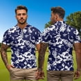 thumbnail image 3 of Uorisanigo Hibiscus Flower Couple Matching Outfit Golf Shirts for Men Women Dry Fit 1/4 Zip Up Sport Short Sleeve Summer Tennis T Shirt Size 2XL Lightweight Athletic Workout Tops, 3 of 8