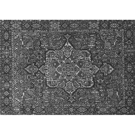 Ahgly Company Indoor Rectangle Persian Gray Traditional Area Rugs, 2' x 4'