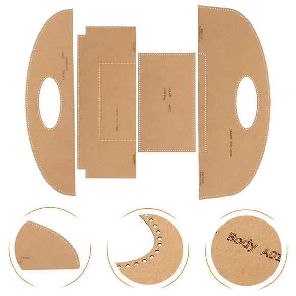 PAMINGONO Plastic Template Drawing Stencil 1 Set Orange for Goods Makers