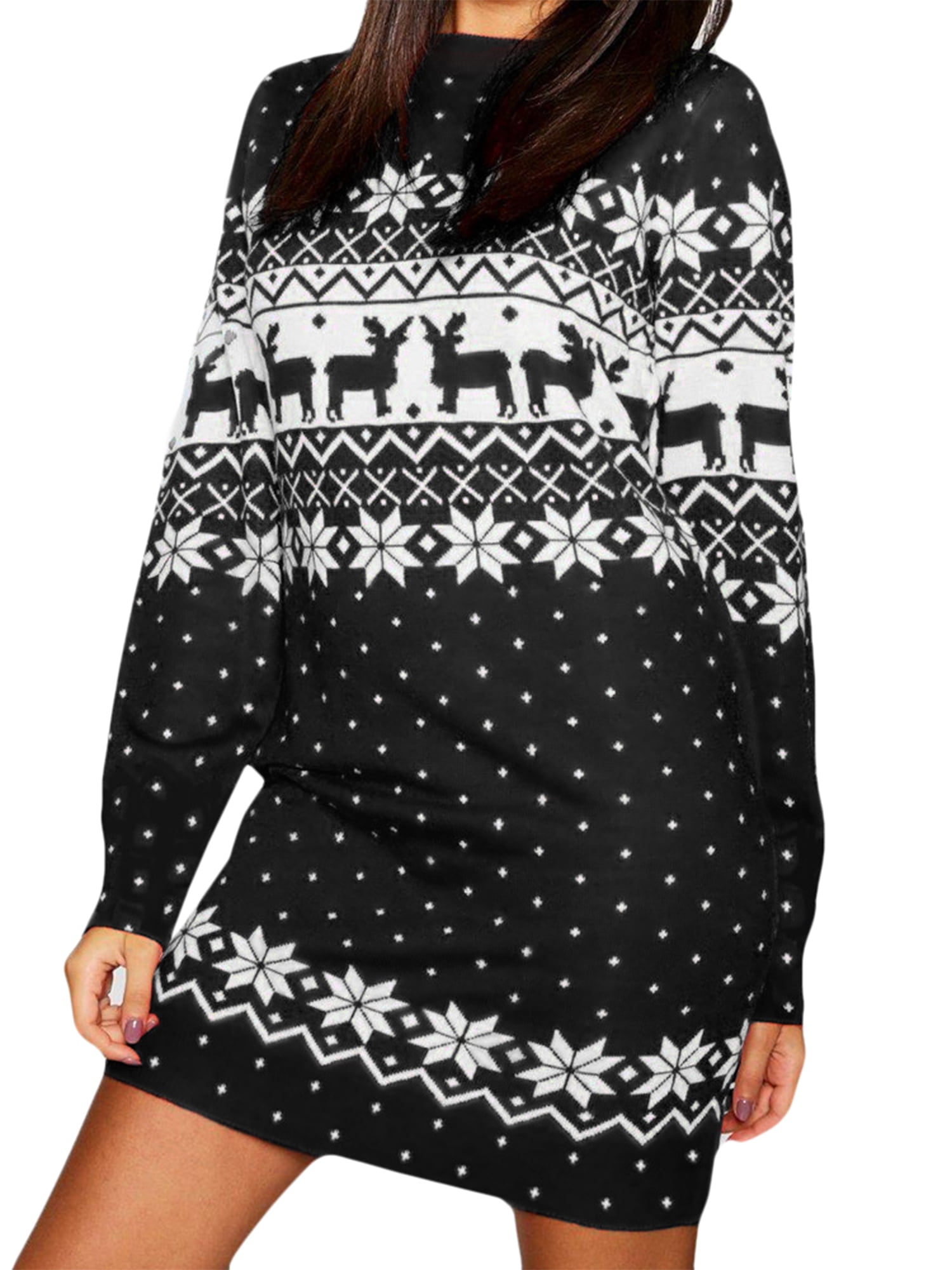 Leopard print christmas jumper Clearance