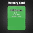 thumbnail image 1 of Tarjeta De Memoria V1.966 Tarjetas de memoria McBoot de 32 MB gratis para tarjeta de consola de juegos PS2 (verde), 1 of 5
