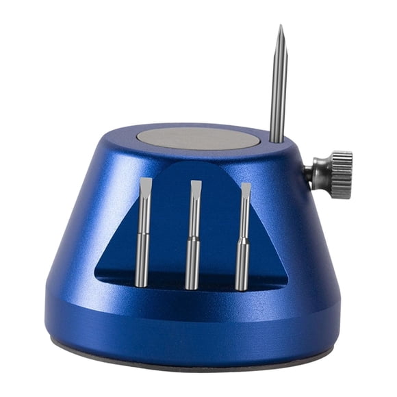 Bloque de extracción de tornillos de pulsera, herramienta de reparación de relojes, montaje y desmontaje profesional Azul