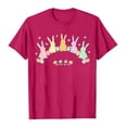 thumbnail image 6 of Odbmxy Summer Womens Tee Shirts Short Sleeve Easter Women's Tops Graphic Loose Casual Holiday Pink Pullover Tops, 6 of 6