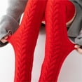 thumbnail image 6 of Thigh High Stockings, Knitted Thick Mohair Over-The-Knee Socks for Fall & Winter Comfort, 100cm, 6 of 9