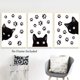 thumbnail image 3 of Juego De 3 Impresiones De Arte De Pared De Gato Animal, Póster Divertido Con Gato Negro Y Garra Jormftte WRQX-468, 3 of 6
