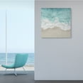 thumbnail image 2 of Stupell Industries Sea Foam Sandy Beach Soft Blue Coast,36 x 36,Designed by Maggie Olsen, 2 of 6