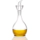 thumbnail image 1 of Botella dispensadora de aceite de oliva de vidrio transparente de 380 ml (13 onzas). Aceitera y vinagrera con vertedor (sin embudo). Jarra de aceite de oliva para cocina y barbacoa., 1 of 5