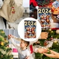 thumbnail image 5 of 2024 Christmas Chicken Themed Advent Calendar with 24 Ornaments, Holiday Home Decoration Set with Farm Animal Design - Gold, 5 of 8