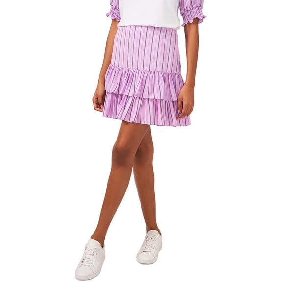 Riley & Rae Womens Striped Above Knee Mini Skirt