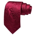 thumbnail image 4 of Set de Corbata Barry.Wang Granate con Diseño Cachemira de Seda 150 cm, 4 of 6