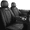 black, variant on ANKIV Universal Fit for Most Sedan SUV Truck Vehicle Seat Proctectors Cushions Airbag Compatible Water Proof Breathable Nappa Leather Car Seat Covers