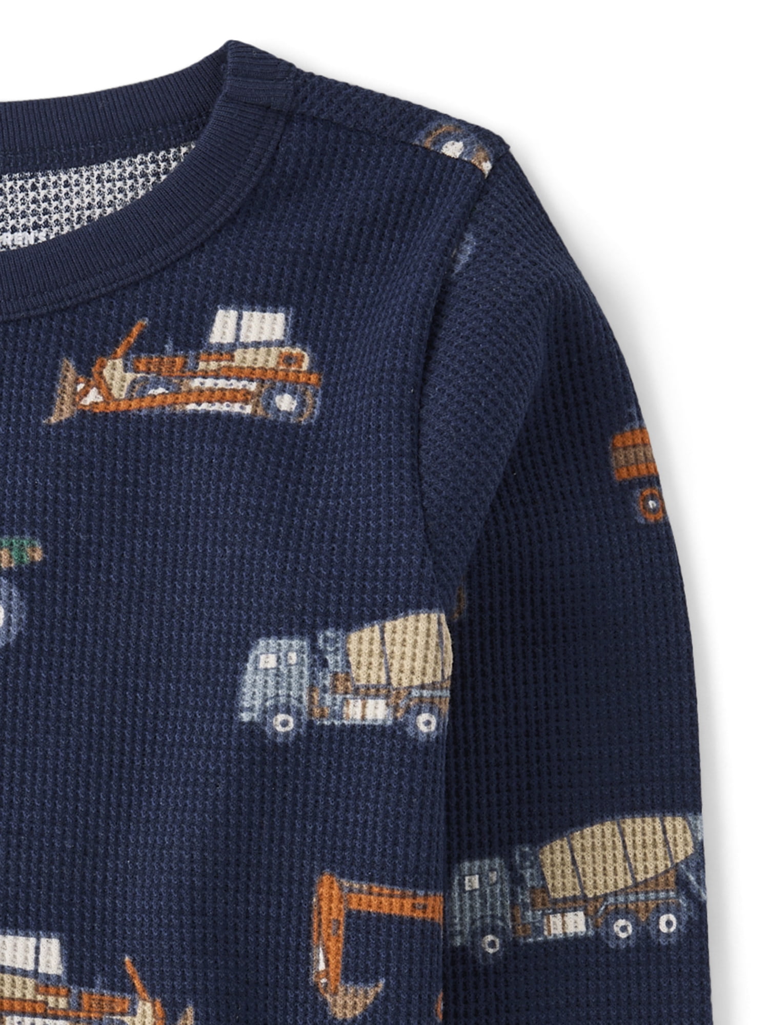 The Children's Place Baby & Toddler Boys Long Sleeve Printed Thermal Top, Sizes 6M-5T