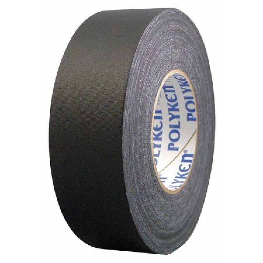POLYKEN 510 Gaffers Tape,11.5 mil,1 In x 55 yd,Black