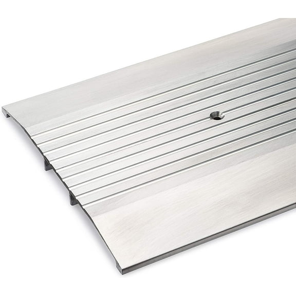 7" Wide x 1/2" Heavy Duty Corrugated Aluminum Threshold Made in USA (3 FT (36") Long)