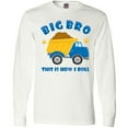 thumbnail image 3 of Inktastic Dump Truck Big Bro Long Sleeve T-Shirt, 3 of 5