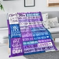thumbnail image 3 of LHSHID 60th Birthday Gifts for Women Blanket 60th Birthday Decorations Women Men Throw Blanket Happy 1962 60th Birthday Gift Ideas for her Mom Wife 50x60in, 3 of 6