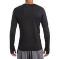 thumbnail image 3 of Duofold by Champion Brushed Back Men's Crew KCB1 - Black Size S, 3 of 3