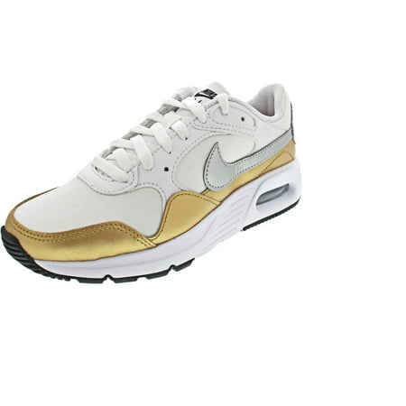 womens white and gold air max