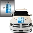 thumbnail image 2 of Veteran Vietnam Retired Distressed American USA US Flag Hood Vinyl Decal Sticker Compatible with most Pickup Trucks U.S. Army Sticker USAF USMC US Decal (23" x 36", Sky Blue), 2 of 8