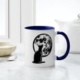 thumbnail image 4 of CafePress - Howl At The Moon Cat Mug - 11 oz Ceramic Mug - Novelty Coffee Tea Cup, 4 of 4
