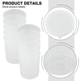 thumbnail image 2 of 10 Pcs Tasse à Mesurer avec Couvercle Tasse à Mesurer Graduée en Plastique Transparent, 2 of 12