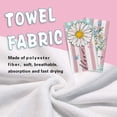 thumbnail image 4 of Hello Spring Daisy Flower Kitchen Dish Towels Set of 2, Floral Bloom Mason Jar Drying Hand Towels Baking Cooking Cloth, Pink Stripes Teal Plaid Farmhouse Home Kitchen Decoration 18 x 26 Inch, 4 of 6