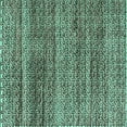 thumbnail image 1 of Ahgly Company Machine Washable Indoor Square Abstract Turquoise Blue Modern Area Rugs, 4' Square, 1 of 4