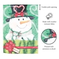 thumbnail image 2 of Flag Snowman Believe Polyester 13x18, 2 of 2