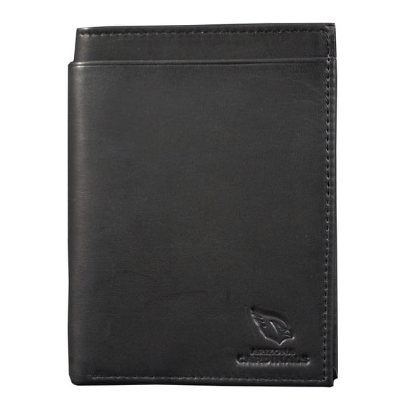 Arizona Football Cardinals Black Leather RFID Blocking Passport Holder Cover Travel Billfold Wallet for Men & Women