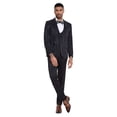 thumbnail image 2 of 3 PC Paisley Peak Lapel Double Breasted Vest Suit, 2 of 4