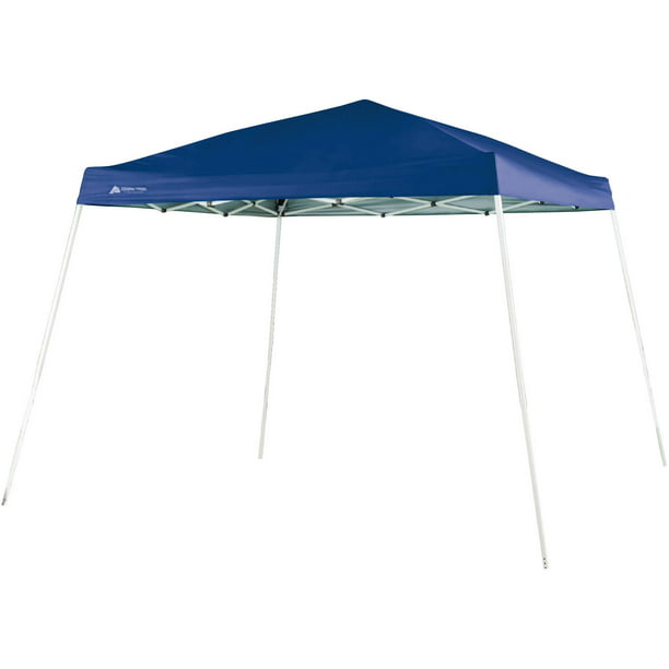 Ozark Trail 10' x 10' Instant Slant Leg Canopy, Dusty Blue, outdoor ...