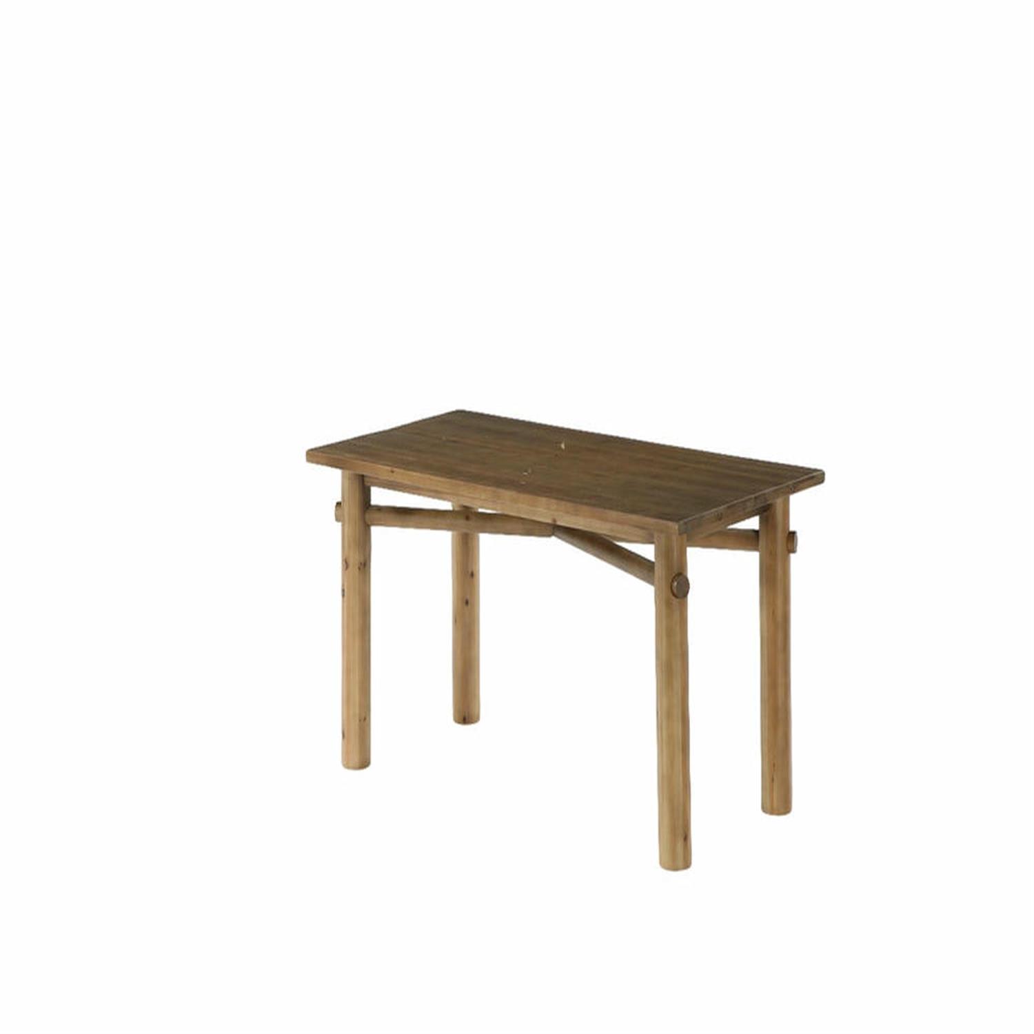 Demi Bonn 62.99" Solid Wood Farmhouse Executive Desk - Spacious Worksurface, Conference/Study Use, for Office/Study Room, Brown
