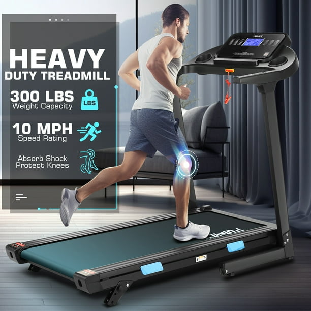 FUNMILY Foldable Treadmill with Incline 3.25HP 18 Wide Treadmill for Home Use 300 lb Capacity Walking Running Machine with 36 Preset